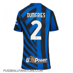 Inter Milan Denzel Dumfries #2 Replik Heimtrikot Damen 2024-25 Kurzarm